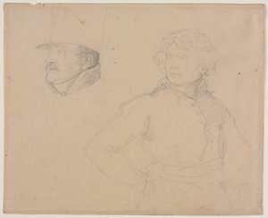 Studie van twee soldaten