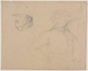 Studie van twee soldaten