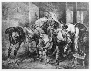 De Engelse hoefsmid door Theodore Gericault