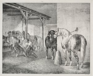 De Smidse door Theodore Gericault