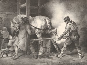 De Vlaamse hoefsmid, 1822 door Theodore Gericault