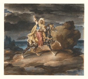 De Giaour (Een Turks verhaal) c.1822-23 door Theodore Gericault
