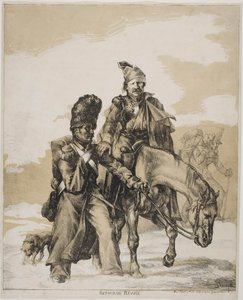 De Terugtocht uit Rusland, ca. 1818 door Theodore Gericault