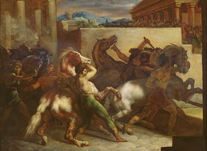 De Wilde Paardenrace in Rome, ca. 1817