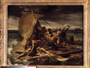 Het vlot van de Medusa Eerste schetsen door Theodore Gericault