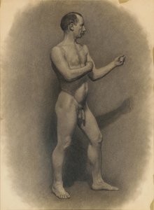 Studie van het mannelijk figuur, 1875