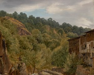 Landschap in de Auvergne door Theodore Rousseau
