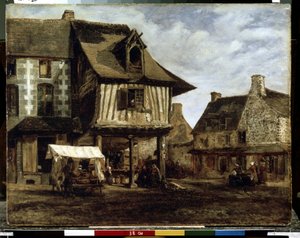 Marktplaats in Normandië