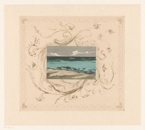 Gezicht op de zee bij Bognor Regis door Theodore Roussel