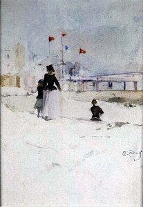 Op het Strand door Theodore Roussel
