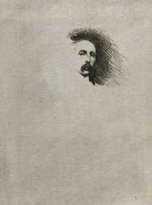Portret van Basil Gotto (zwart-wit versie)