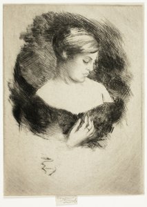 Profiel van een vrouw door Theodore Roussel
