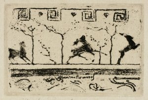 Herten, Een Studie voor de Decoratie van een Lijst (Derde Versie) door Theodore Roussel