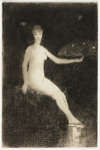 Zomer (Zwart-wit versie) door Theodore Roussel