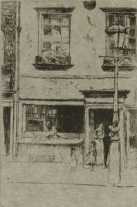 De kleine viswinkel, Chelsea Embankment