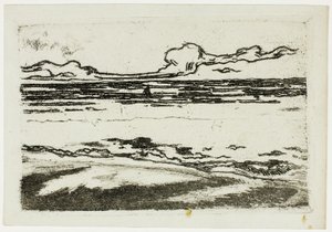 De zee bij Bognor door Theodore Roussel