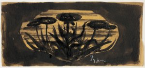 Zonder titel tekening voor frame cartouche (plantenmotief)