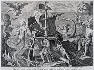 Allegorie op de reizen van Ferdinand Magellaan (1480-1521)
