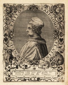 Bartolomeo Sacchi door Theodore de Bry