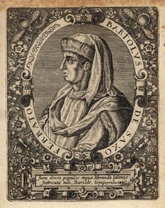 Bartolus de Saxoferrato, Italiaanse hoogleraar in de rechten door Theodore de Bry
