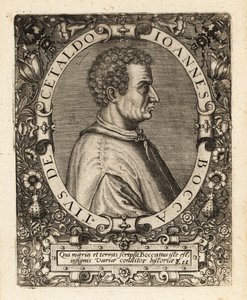 Giovanni Boccaccio, Italiaanse schrijver door Theodore de Bry