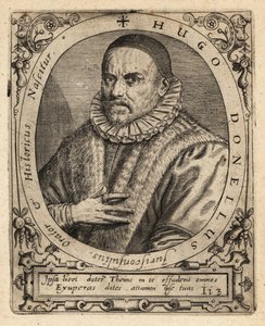 Hugues Doneau, Franse hoogleraar in de rechten door Theodore de Bry