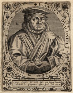 Johann Draconites door Theodore de Bry