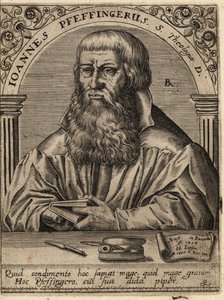 Johann Pfeffinger door Theodore de Bry