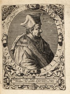 Lorenzo Valla, ca. 1407-1457, Italiaanse humanist door Theodore de Bry