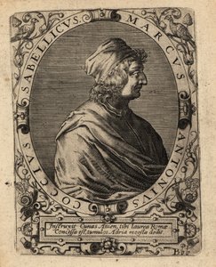 Marcus Antonius Coccius Sabellicus, Italiaanse geleerde. door Theodore de Bry