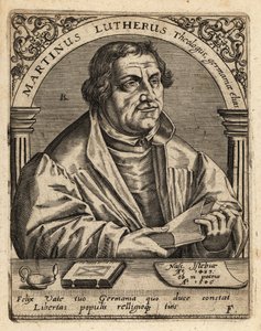 Martin Luther door Theodore de Bry