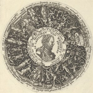Portret van Willem I van Oranje, uit een Serie Tazza Ontwerpen, ca. 1588