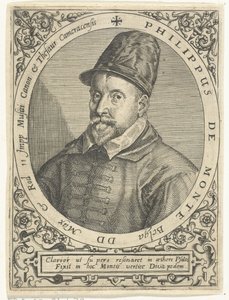 Portret van de Componist Philippe de Monte (1521-1603) door Theodore de Bry