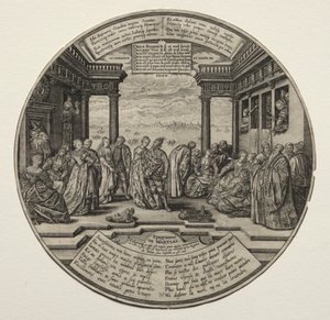 Het Venetiaanse Bal door Theodore de Bry