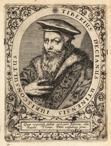 Tiberio Deciani, Italiaanse jurist door Theodore de Bry