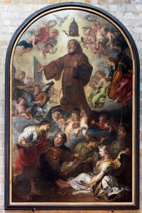 De Verheffing of Verheerlijking van St. Franciscus van Paula, Theodoor Van Thulden