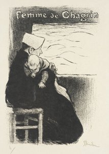 Vrouw van verdriet door Théophile Alexandre Steinlen
