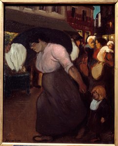 De wasmachine door Théophile Alexandre Steinlen