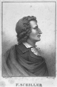 Friedrich Schiller (1759-1805) gegraveerd door Massol (d.1831) (gravure)