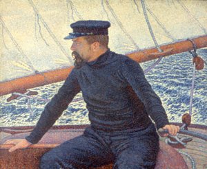 Paul Signac op zijn boot