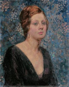 Portret van Valentine Tessier, 1914 door Théo van Rysselberghe