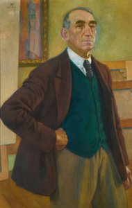 Zelfportret in een Groene Vest, 1924 door Théo van Rysselberghe