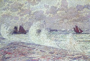 De zee tijdens de equinox, Boulogne-sur-Mer, 1900