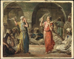 Algerijnse dansers. De Zakdoekdans, 1849