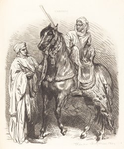 Arabier die opstijgt door Théodore Chassériau