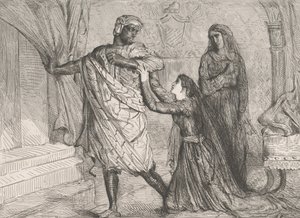 Weg!: plaat 7 uit Othello Act 3, Scene 4 door Théodore Chassériau