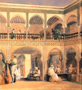 Bazaar in Orléans, 1840s
