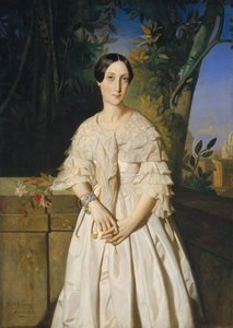 Gravin de La Tour-Maubourg Marie-Louise-Charlotte-Gabrielle Thomas de Pange..., 1841 door Théodore Chassériau