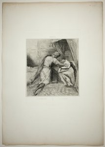 Hij smoort haar, plaat dertien uit Othello