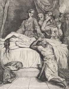 Oh! Oh! Oh!: plaat 14 uit Othello Act 5, Scene 2, geëtst 1844, herdrukt 1900